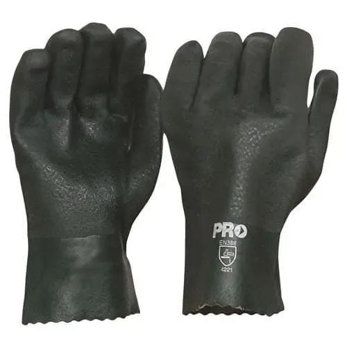 Pro Choice Green Pvc Double Dipped - Length 27cm X12 - PVC27DD PPE Pro Choice